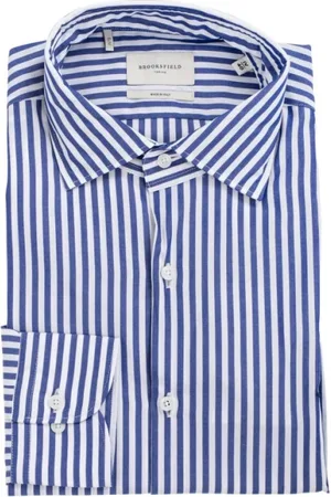 BROOKSFIELD Hombre, Camisas, Azul, Talla: L