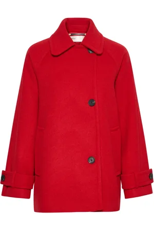 INWEAR Mujer, Abrigos, Rojo, Talla: M