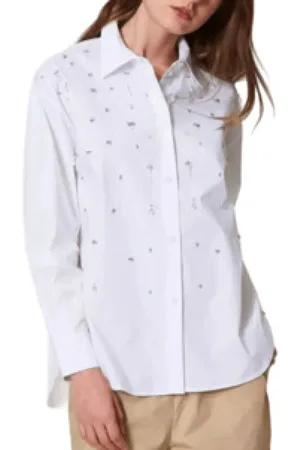 Twin-Set Mujer, Blusas y Camisas, Blanco, Talla: 2XS