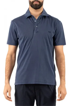 FAY Hombre, Camisetas, Azul, Talla: M