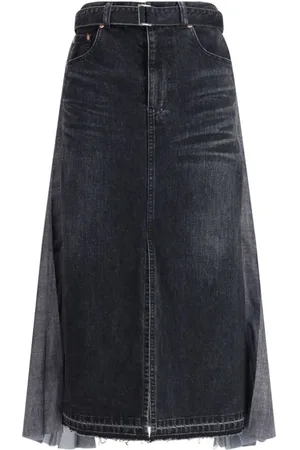 SACAI Mujer, Faldas, Negro, Talla: M