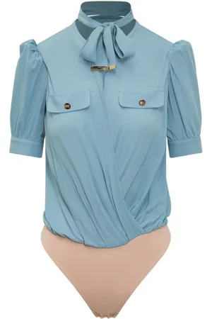 Elisabetta Franchi Mujer, Camisetas, Azul, Talla: S