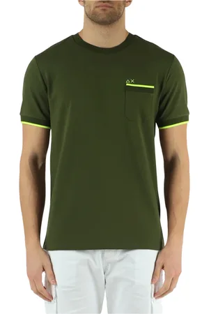 sun68 Hombre, Camisetas, Verde, Talla: XL
