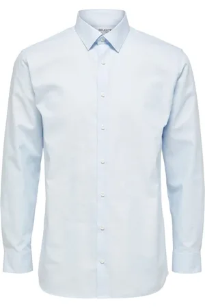 SELECTED Hombre, Camisas, Azul, Talla: L