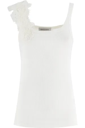 ERMANNO SCERVINO Mujer, Camisetas, Blanco, Talla: L