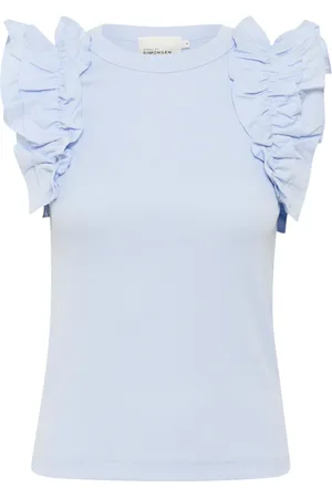 Karen by Simonsen Mujer, Camisetas, Azul, Talla: S