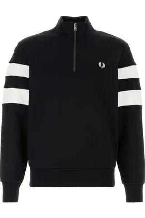 Fred Perry Hombre, Sudaderas, Negro, Talla: S