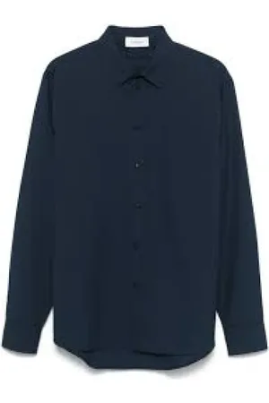 LANEUS Hombre, Camisas, Azul, Talla: M