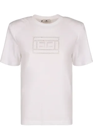 Elisabetta Franchi Mujer, Camisetas, Blanco, Talla: 2XS