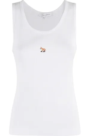 Maison Kitsuné Mujer, Camisetas, Blanco, Talla: S