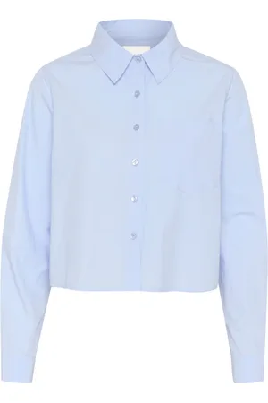 My Essential Wardrobe Mujer, Blusas y Camisas, Azul, Talla: S