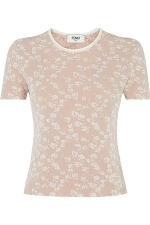 Fendi Mujer, Camisetas, Rosa, Talla: M