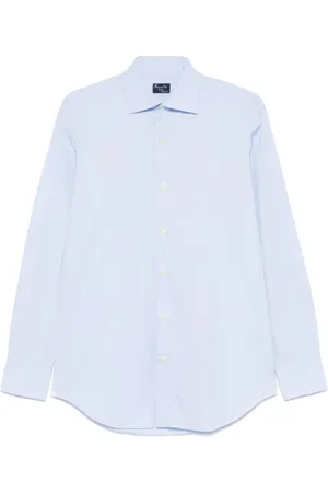 Finamore Hombre, Camisas, Azul, Talla: M