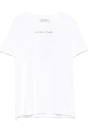 Max Mara Mujer, Camisetas, Blanco, Talla: M