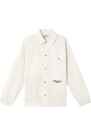 Stone Island Hombre, Camisas, Blanco, Talla: L