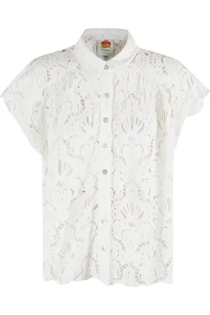 Farm Rio Mujer, Blusas y Camisas, Blanco, Talla: XS