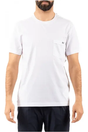 FAY Hombre, Camisetas, Blanco, Talla: XL