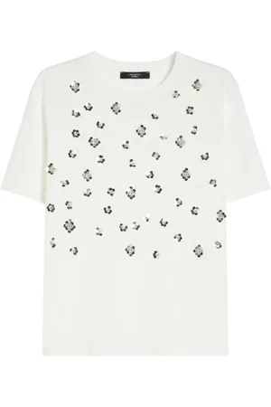Max Mara Mujer, Camisetas, Blanco, Talla: M