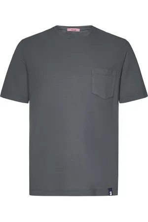 DRUMOHR Hombre, Camisetas, Gris, Talla: L
