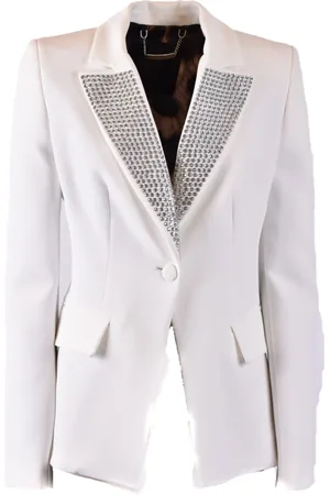 Philipp Plein Mujer, Chaquetas, Blanco, Talla: S