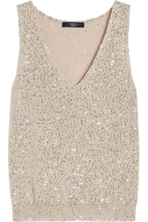 Max Mara Mujer, Camisetas, Gris, Talla: S