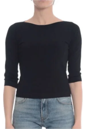 Roberto Collina Mujer, Camisetas, Negro, Talla: M