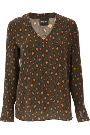 Aspesi Mujer, Camisetas, Marrón, Talla: M