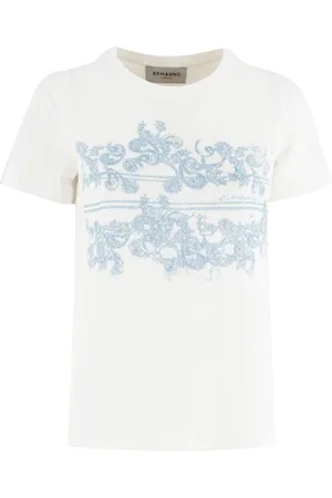 ERMANNO SCERVINO Mujer, Camisetas, Blanco, Talla: S