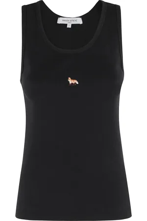 Maison Kitsuné Mujer, Camisetas, Negro, Talla: S