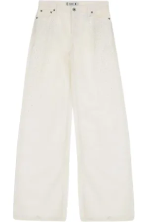 Please Mujer, Pantalones, Blanco, Talla: M