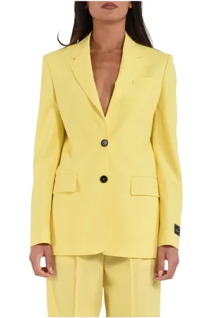Msgm Mujer, Chaquetas, Amarillo, Talla: S