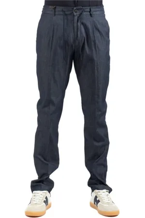 Berwich Hombre, Pantalones, Azul, Talla: S