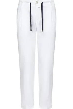 Hand Picked Hombre, Pantalones, Blanco, Talla: W33