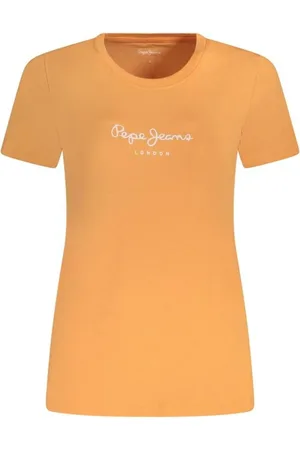 Pepe Jeans Mujer, Camisetas, Naranja, Talla: S
