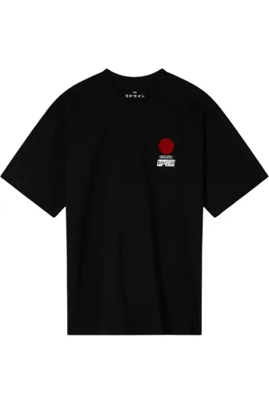 Edwin Hombre, Camisetas, Negro, Talla: S
