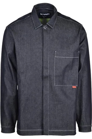 SUNNEI Hombre, Camisas, Azul, Talla: L
