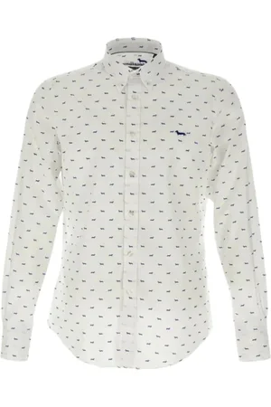 HARMONT&BLAINE Hombre, Camisas, Blanco, Talla: XS
