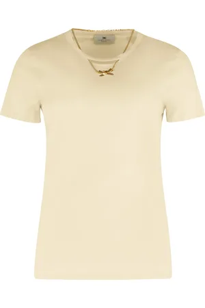 Elisabetta Franchi Mujer, Camisetas, Amarillo, Talla: M