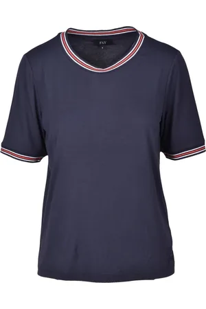 FAY Mujer, Camisetas, Azul, Talla: L