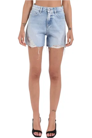Icon Denim Mujer, Pantalones cortos, Azul, Talla: W31