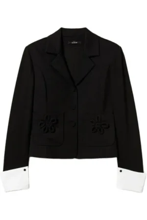 Twin-Set Mujer, Chaquetas, Negro, Talla: L