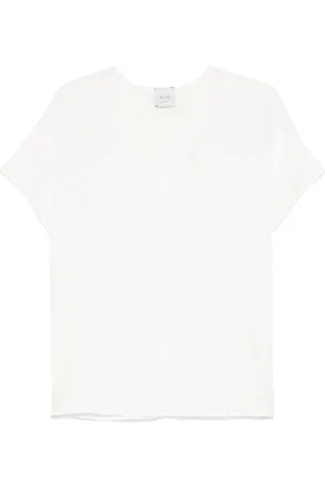 ALYSI Mujer, Camisetas, Blanco, Talla: S