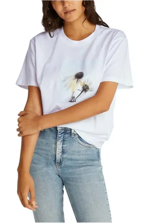 Calvin Klein Mujer, Camisetas, Blanco, Talla: L