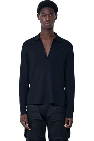 MUGLER Hombre, Camisetas, Negro, Talla: M