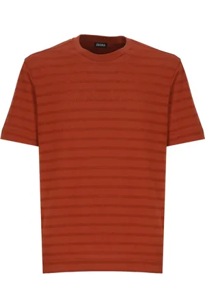 Ermenegildo Zegna Hombre, Camisetas, Marrón, Talla: L
