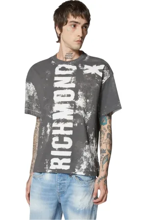 John Richmond Hombre, Camisetas, Gris, Talla: XL