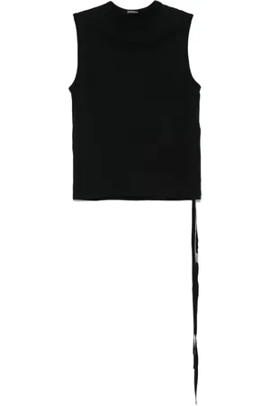 ANN DEMEULEMEESTER Mujer, Camisetas, Negro, Talla: L