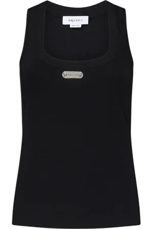 Alexander McQueen Mujer, Camisetas, Negro, Talla: S