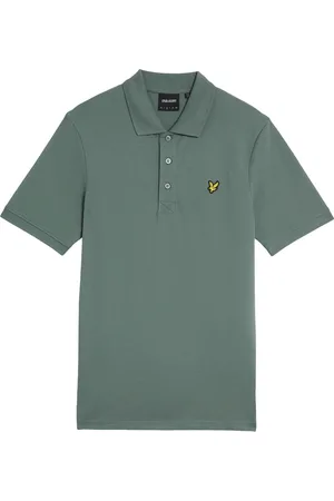 Lyle & Scott Hombre, Camisetas, Verde, Talla: M