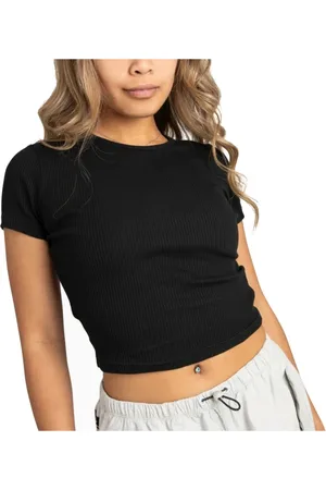 Converse Mujer, Camisetas, Negro, Talla: S